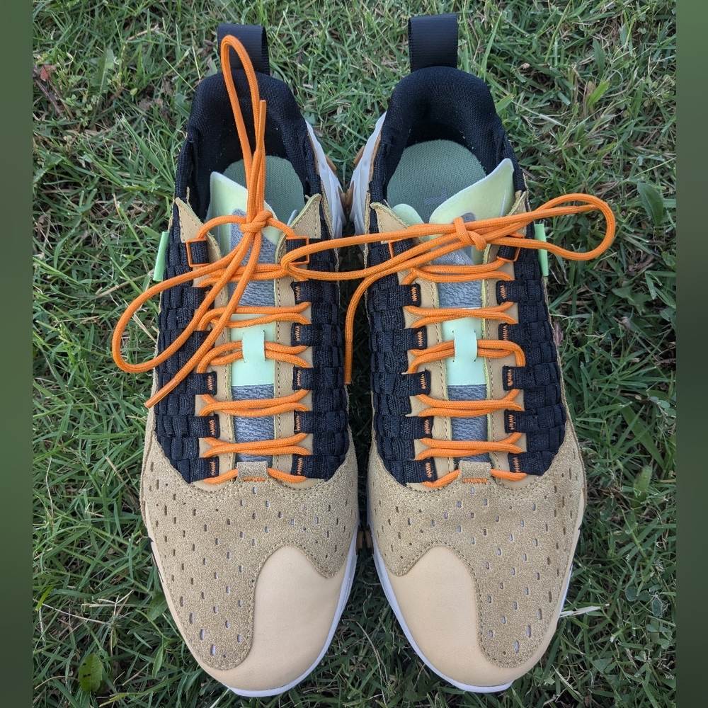 Nike Men's Athletic Shoes in Tan, Black & Orange